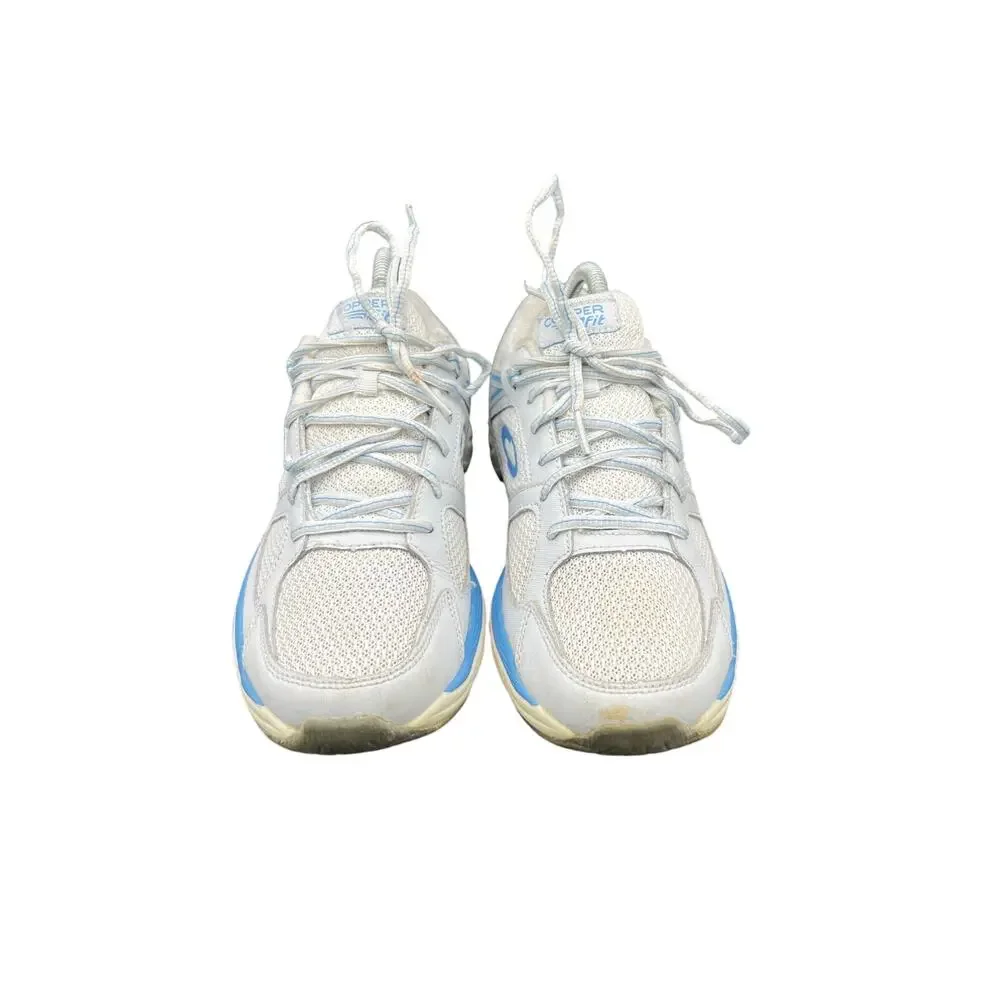 🩶 Copper Fit Women’s 8 White Mesh Walking Sneakers – Comfort Arch Support
